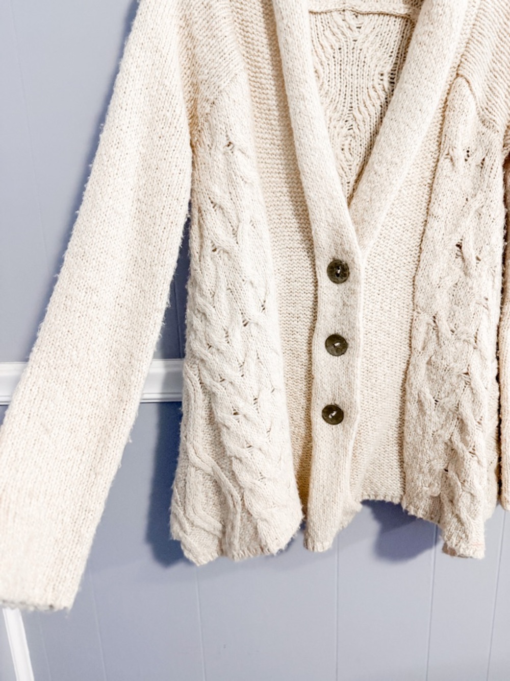 SOLD Free People Far Away Cable Knit Cardigan - Picture 5 of 9